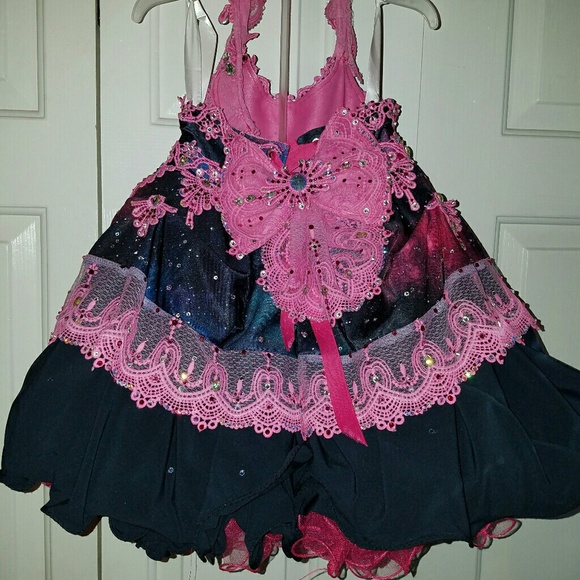 4-6 girls custom galaxy pageant formal dress - Picture 4 of 8