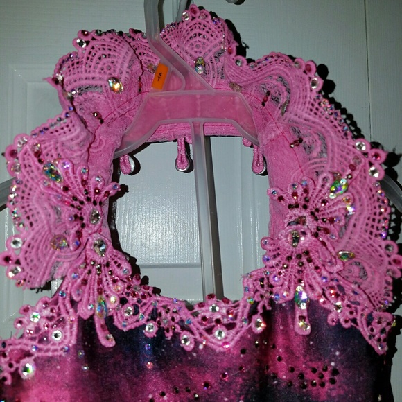 4-6 girls custom galaxy pageant formal dress - Picture 6 of 8