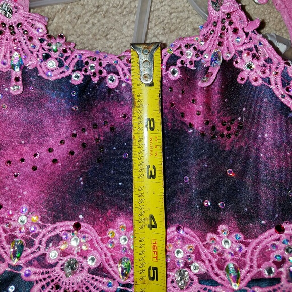 4-6 girls custom galaxy pageant formal dress - Picture 7 of 8
