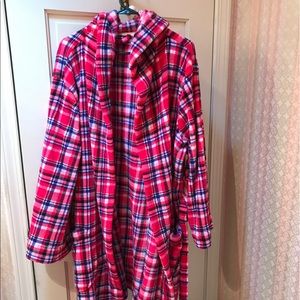 Pink Plaid Robe Joe Boxer Size 1X