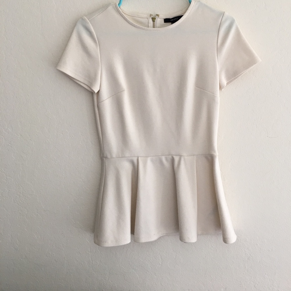 White peplum tops