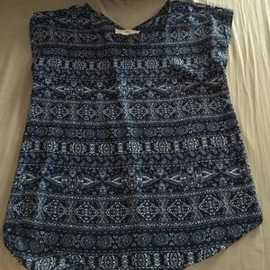 Tribal print top