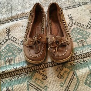 Speedy top sider loafers.