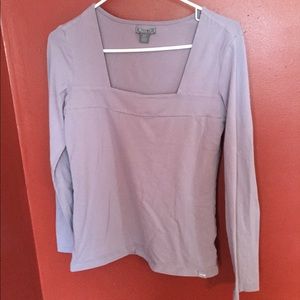 Lilac square neck shirt