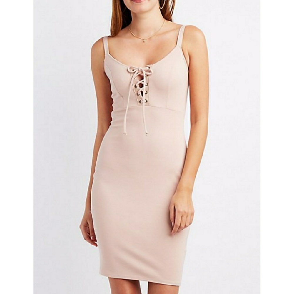 Lace up bodycon Dress