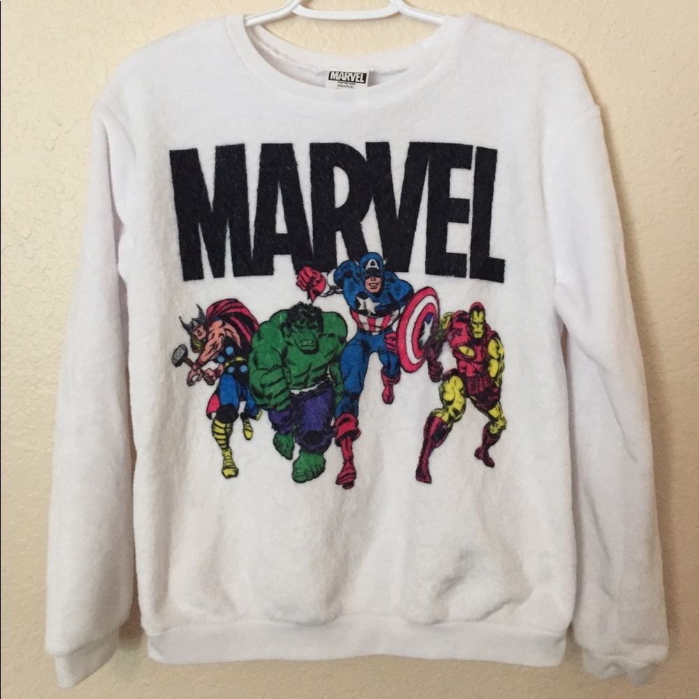 Fuzzy Marvel Sweater