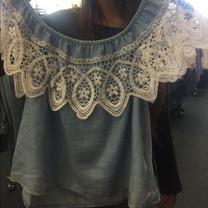 Off Shoulder Cute Lace Top