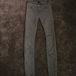 Olive green skinny jeans