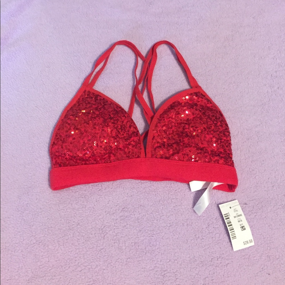 🆕 Red sparkle bralette