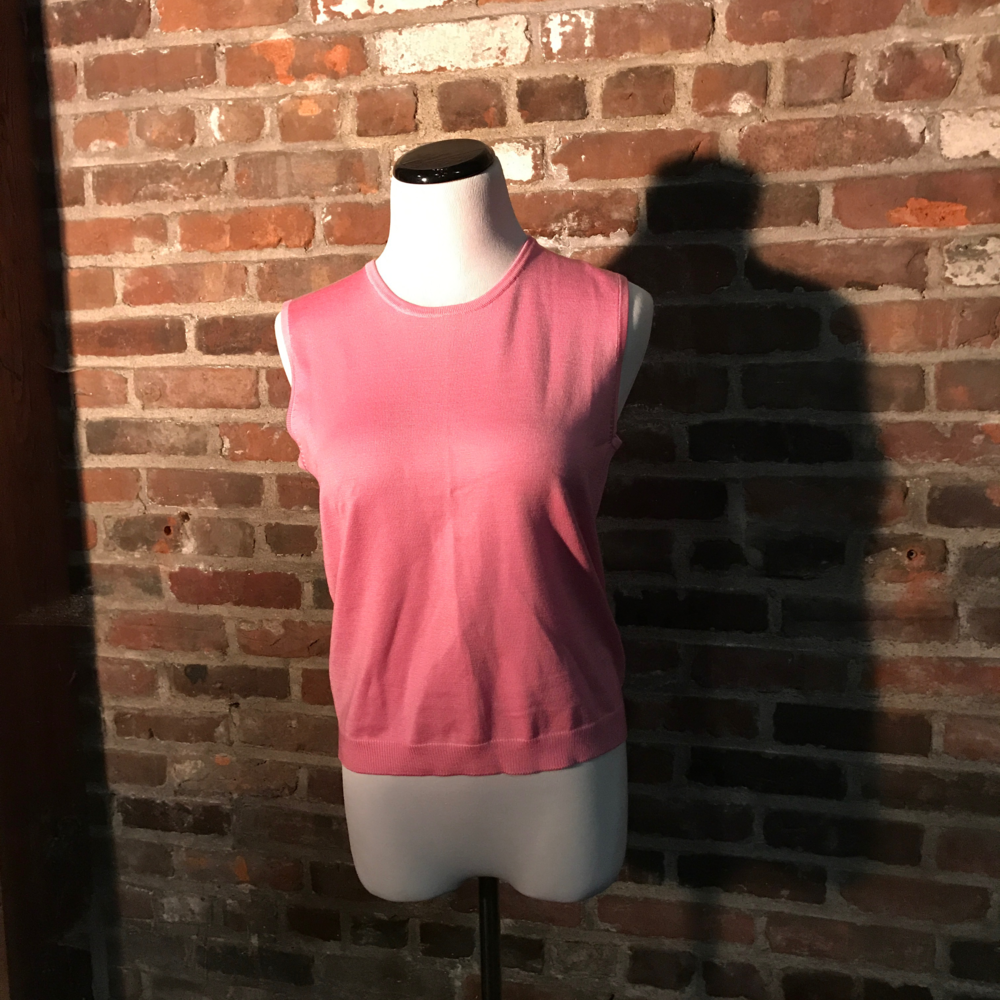 Ralph Lauren Pink Sleeveless Sweater, Silk, Size M