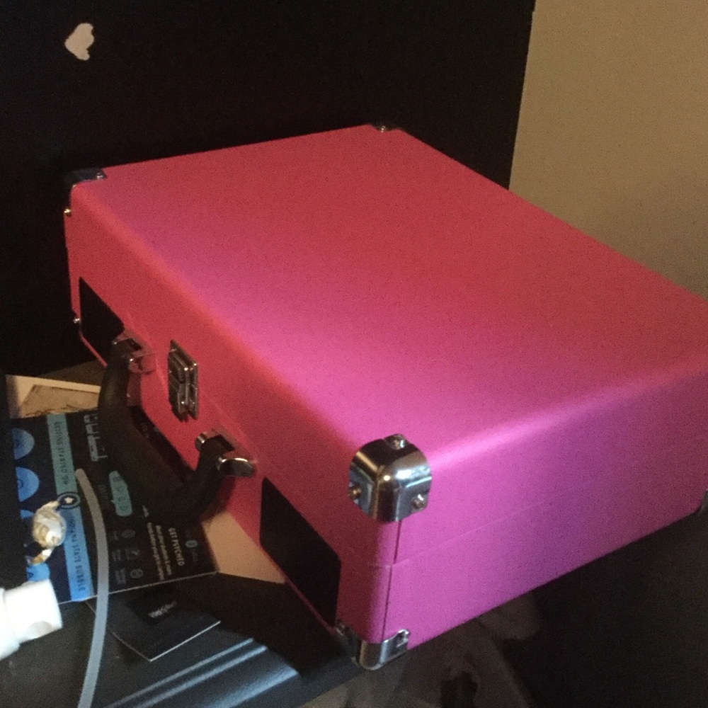 Pink record player