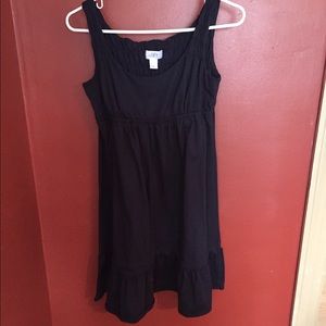 Navy blue ruffle bottom sundress