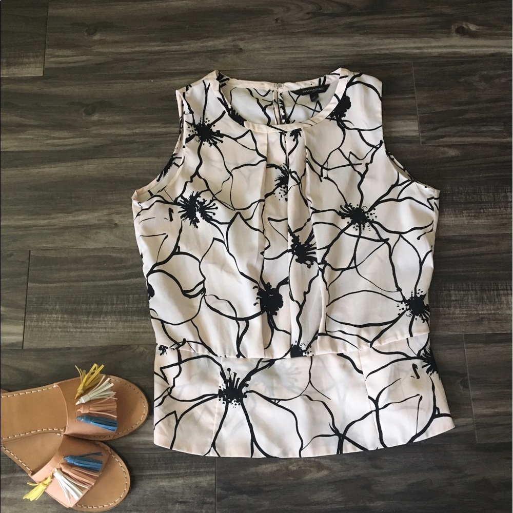 Banana Republic light pink blouse