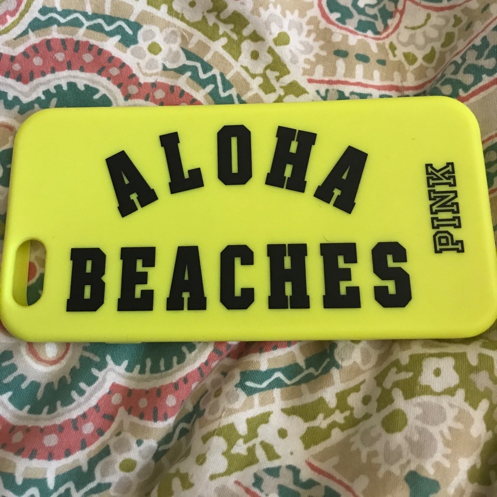 PINK Aloha Beaches iphone 6 silicone case