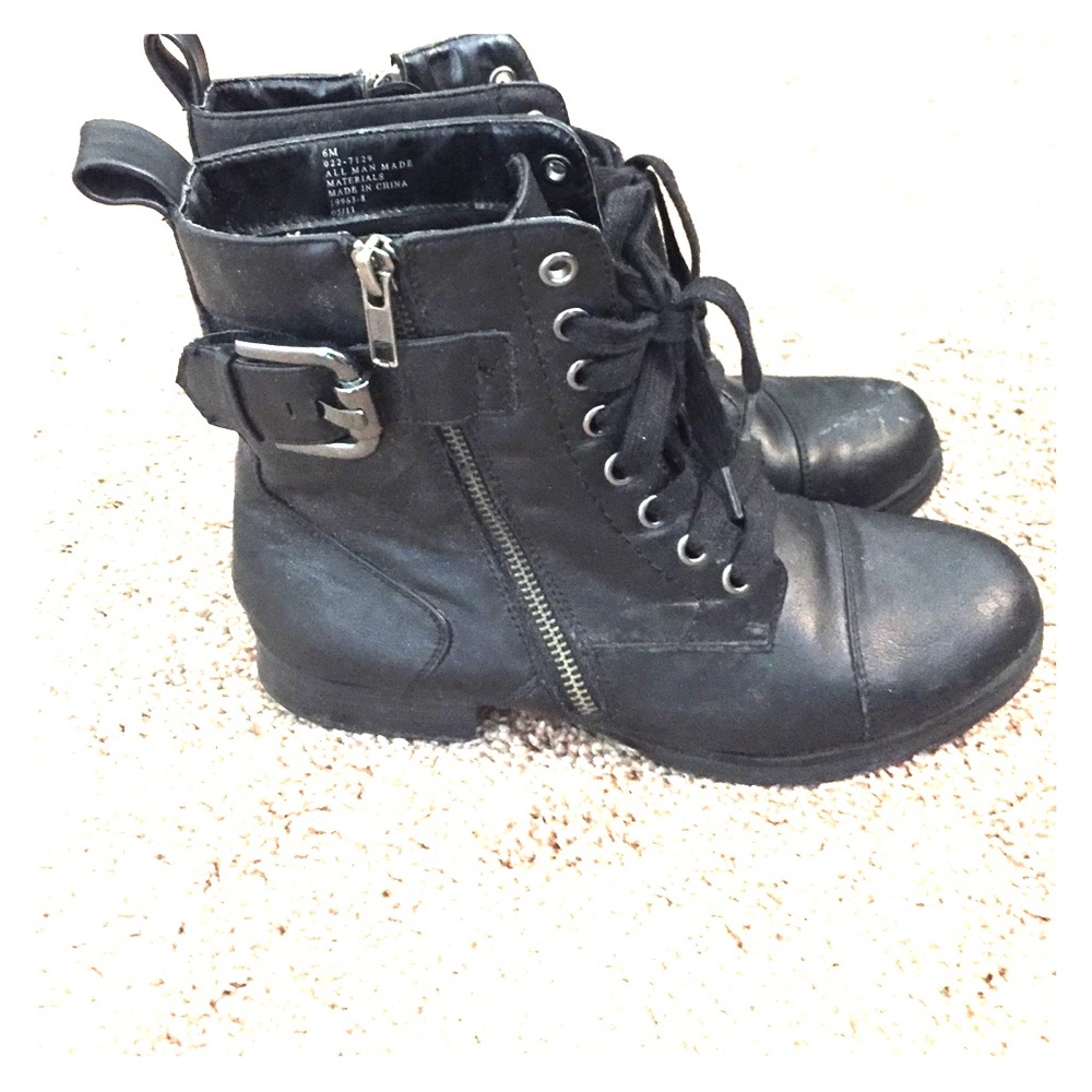 Black Combat Boots