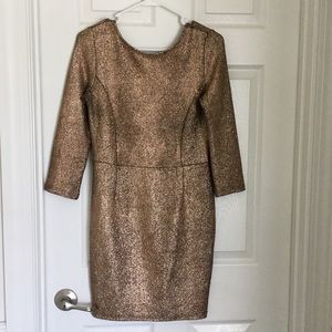 Runway Paris gold dress