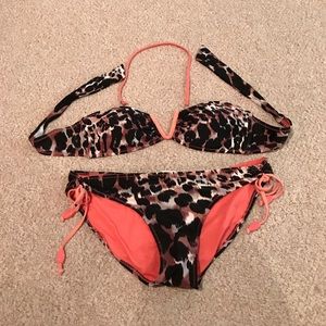 Cheetah print bathing suit