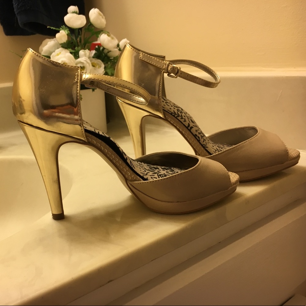 Anne Klein ankle strap heels