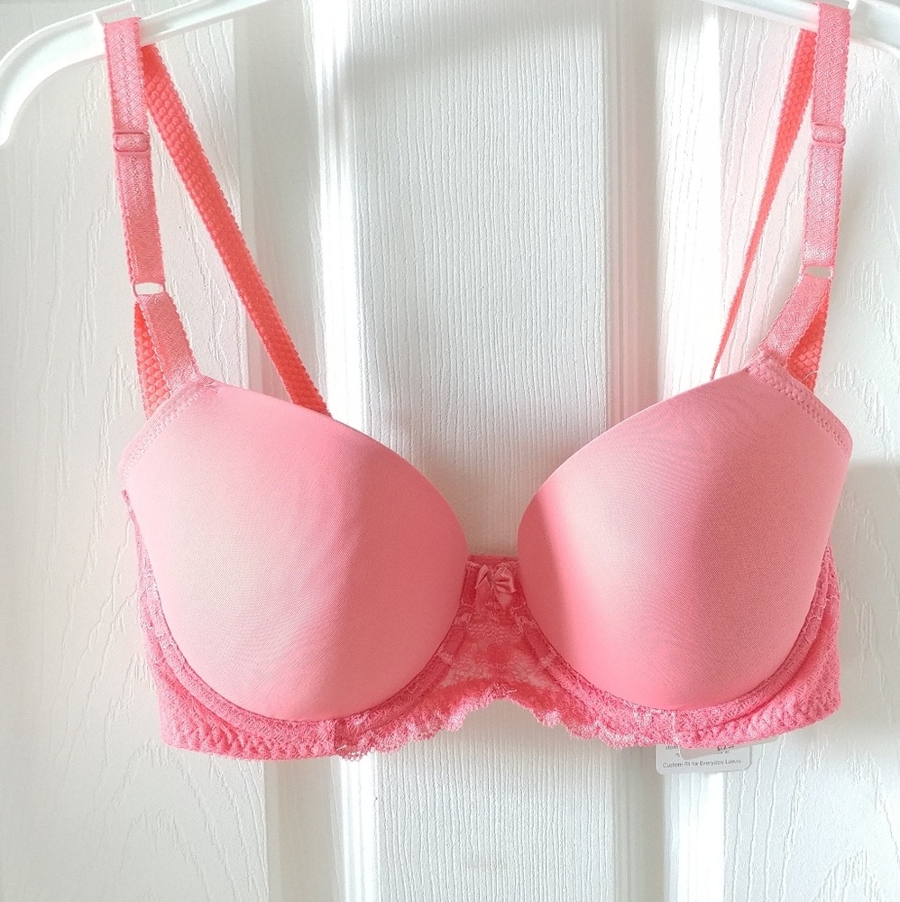 Bradelis pink lace push up bra
