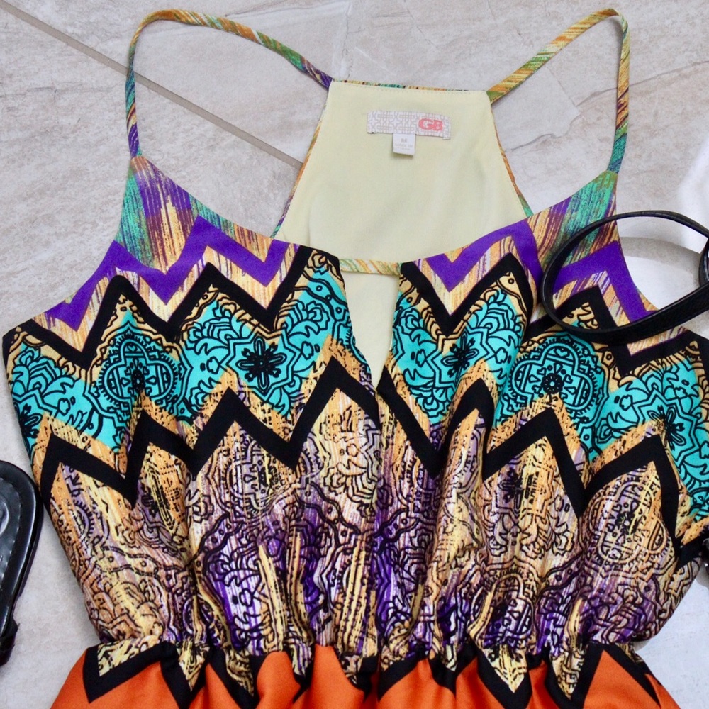 Gianna Bini Colorful Print Dress