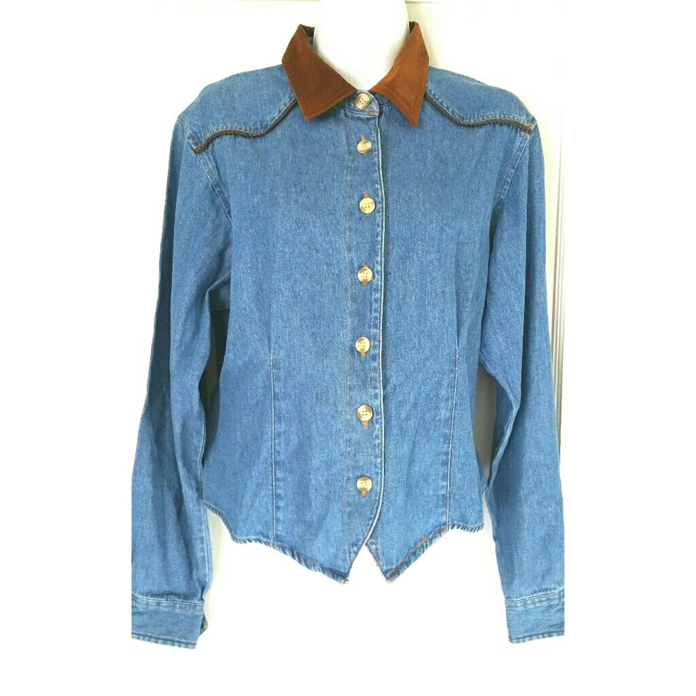 Vintage Bill Blass Denim Shirt