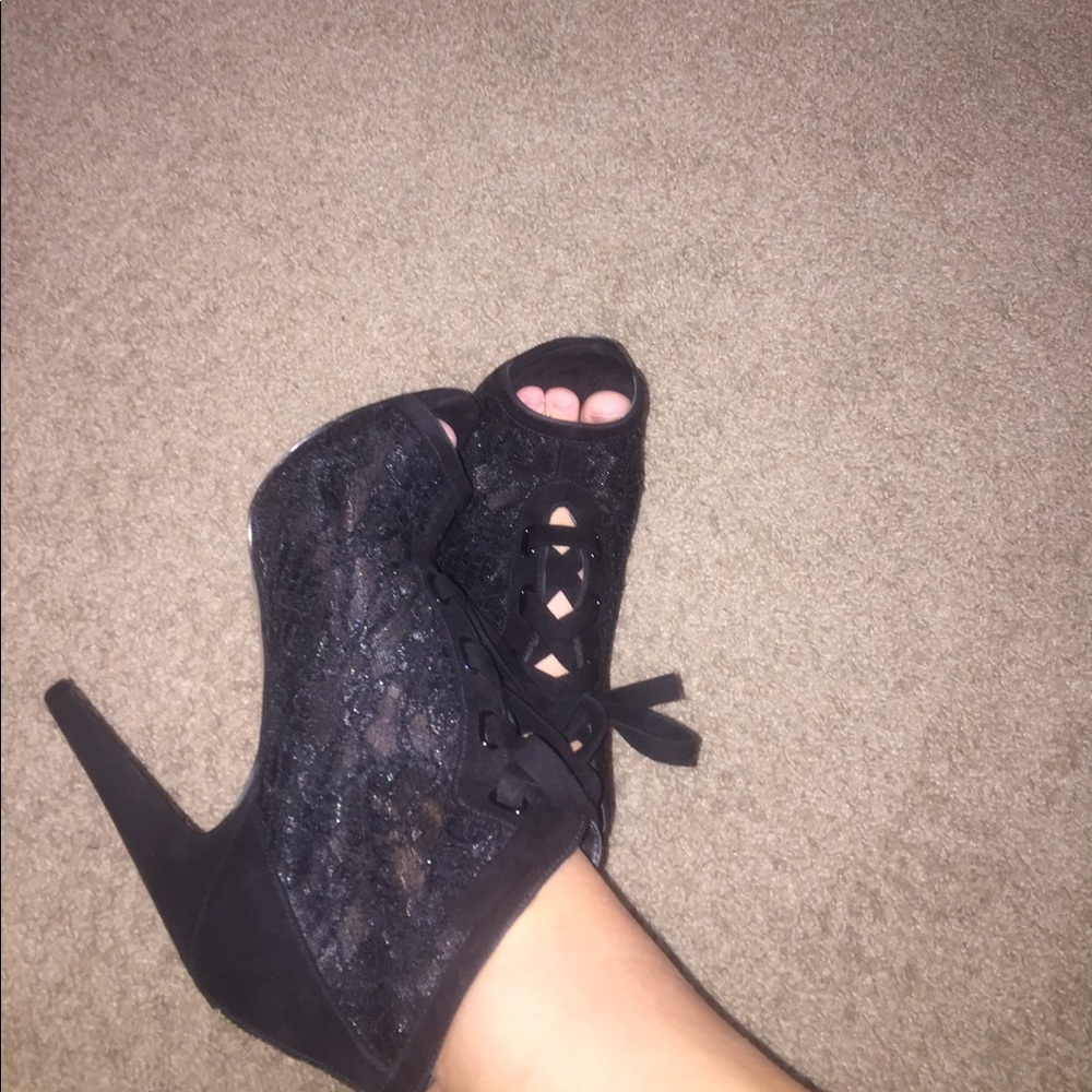 Lace heels