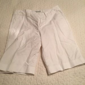Banana Republic White Bermuda Shorts