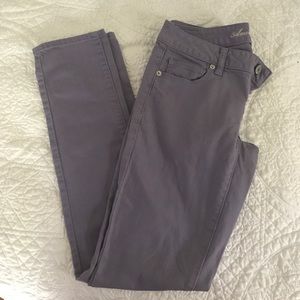 American Eagle Lavender Stretch Skinny Jeans
