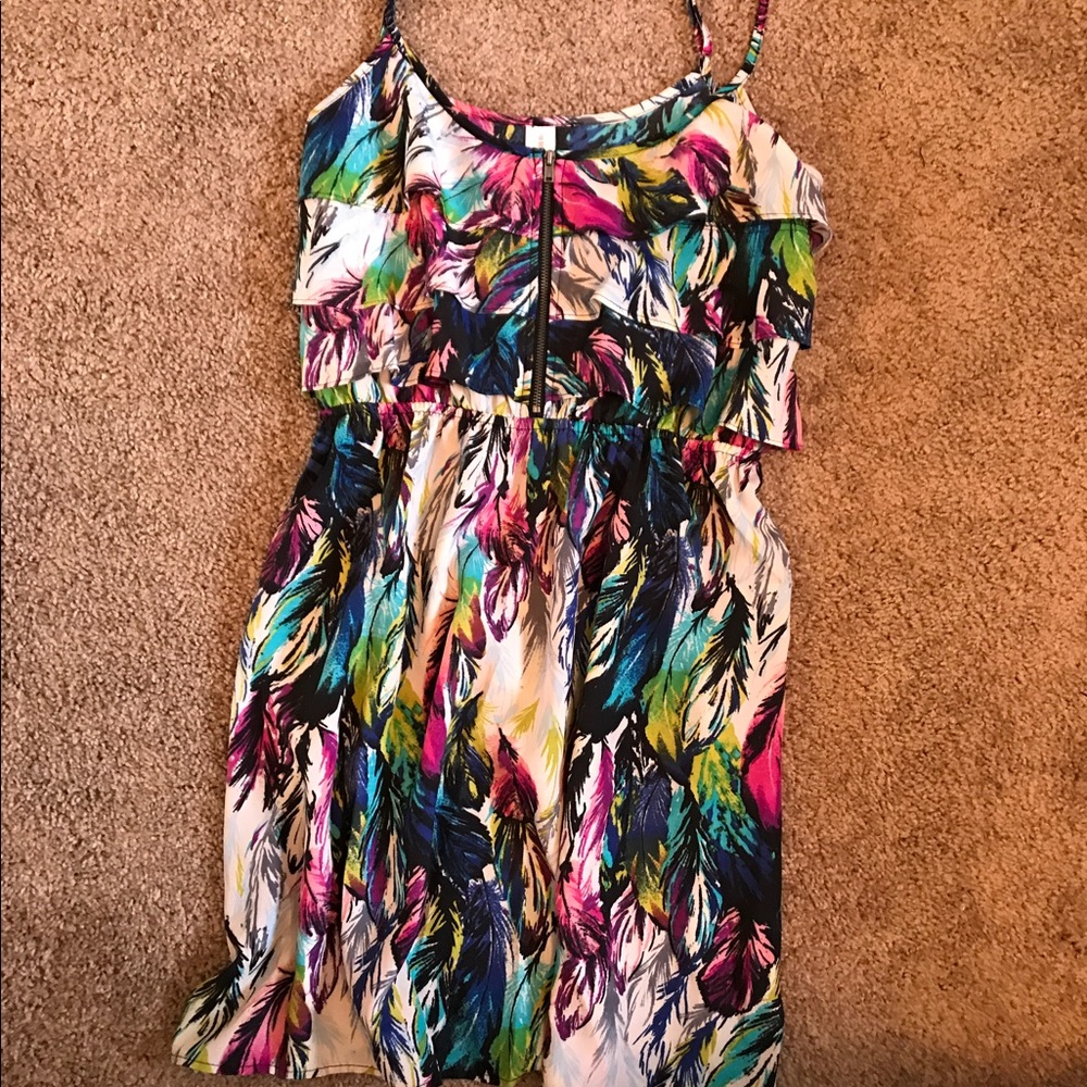 Feather Pattern Dress