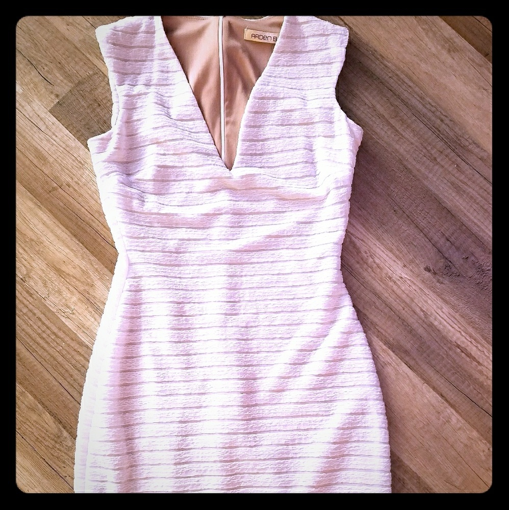Arden B white bodycon dress