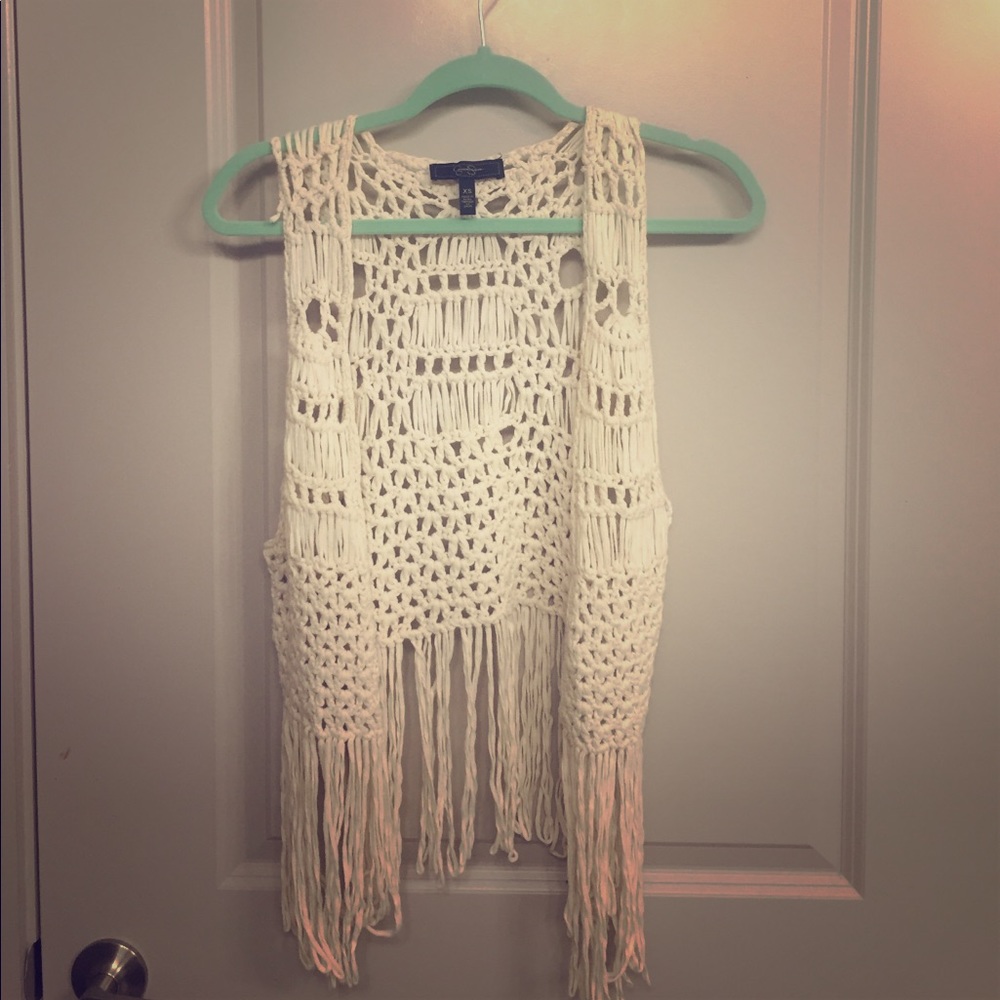 Women's crochet vest