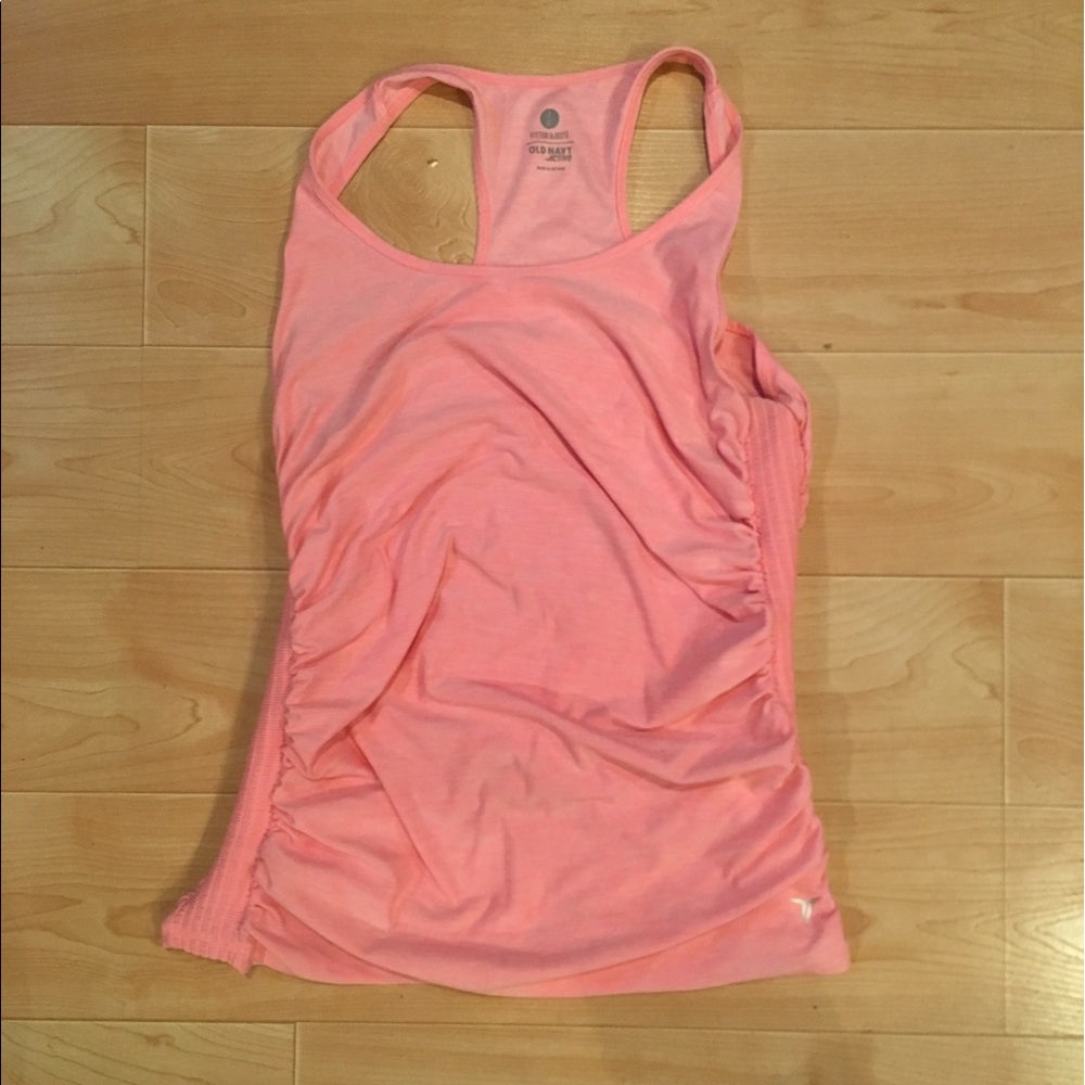 Women's ruched athletic tank, L