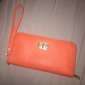 Orange wristlet