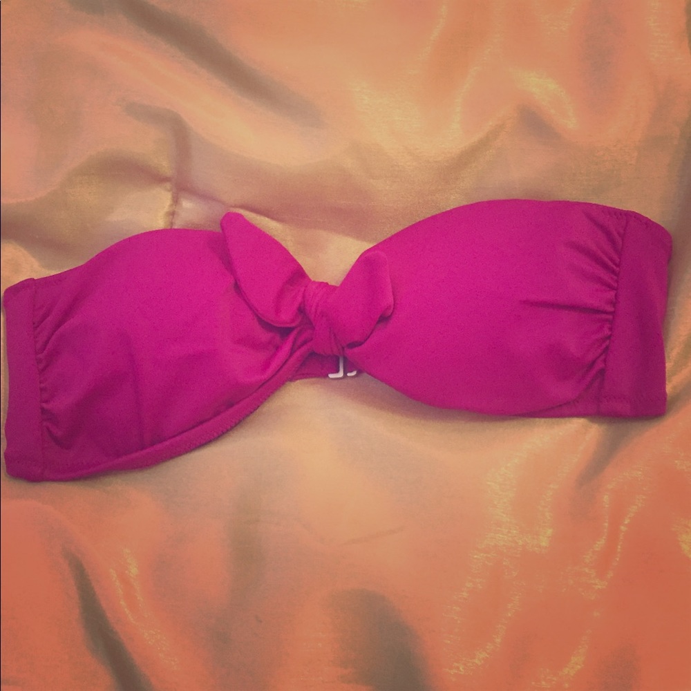 Victoria's Secret strapless bow bikini top