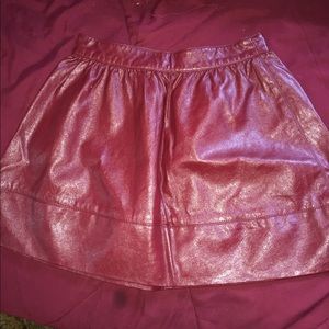 Cute leather skirt