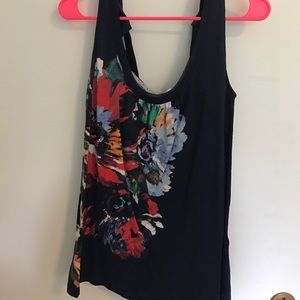 Anthropologie Floral Tank Top