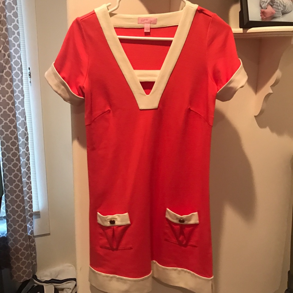 Orange Lilly Pulitzer dress