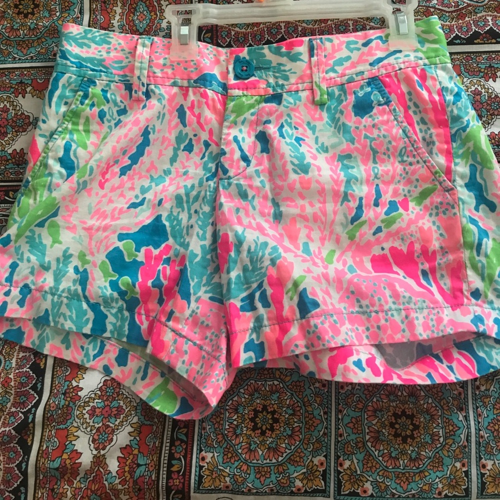 RARE  LILLY PULITZER SHORTS.LETS CHA CHA