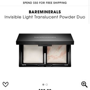NWT bare minerals invisible light powder duo