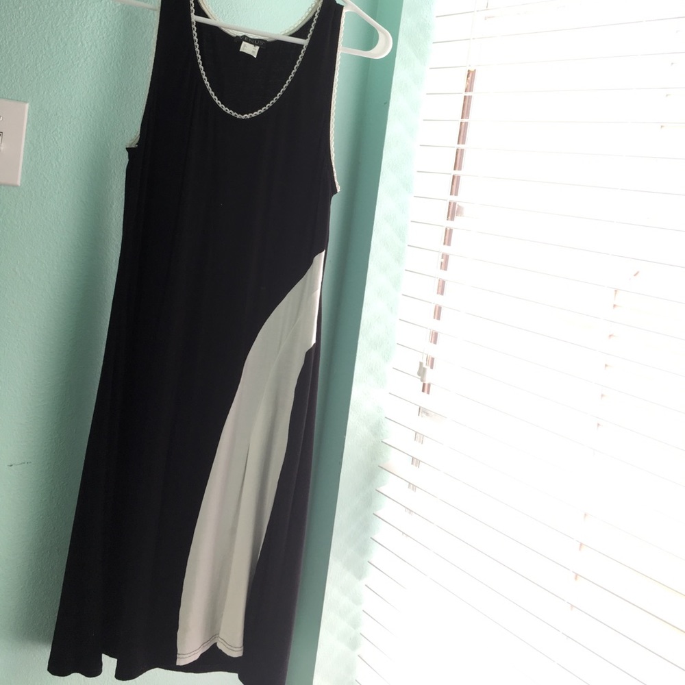 Black and white dress