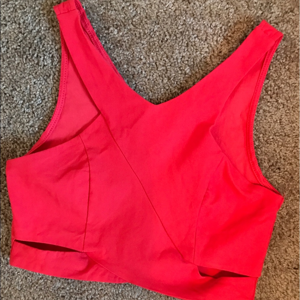 Coral Crop Top