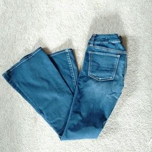 American Eagle Boho Artist Flare Jeans 2 Short