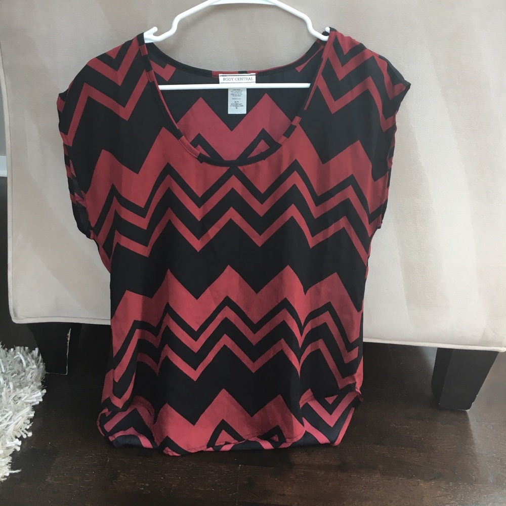 Red and Black Body Central Top