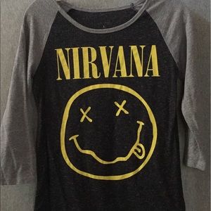 Nirvana Baseball T-shirt