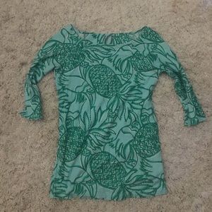 Green Lily Pulitzer Top