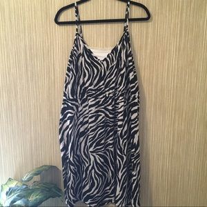 NWT Bobbie Brooks Zebra Print Dress. Size 2X.