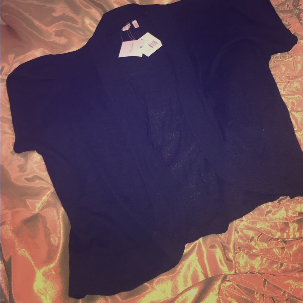 Black sweater shrug NWT