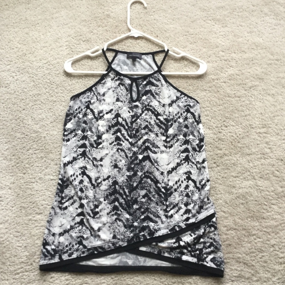XS black and white top from The Limited