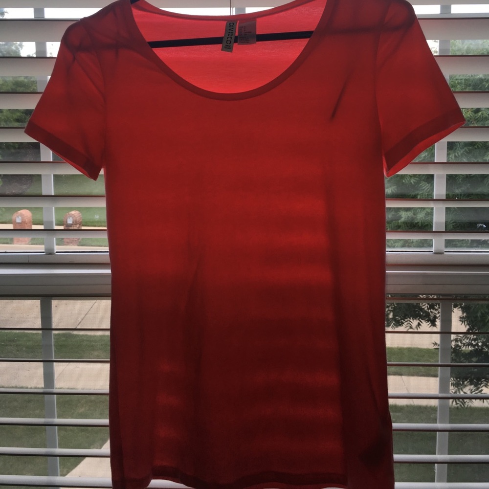 A BRIGHT pink H&M shirt