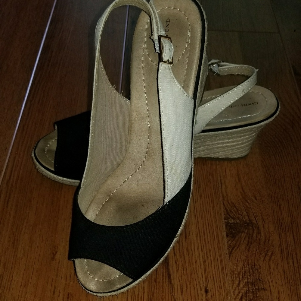 Canvas wedge espadrille